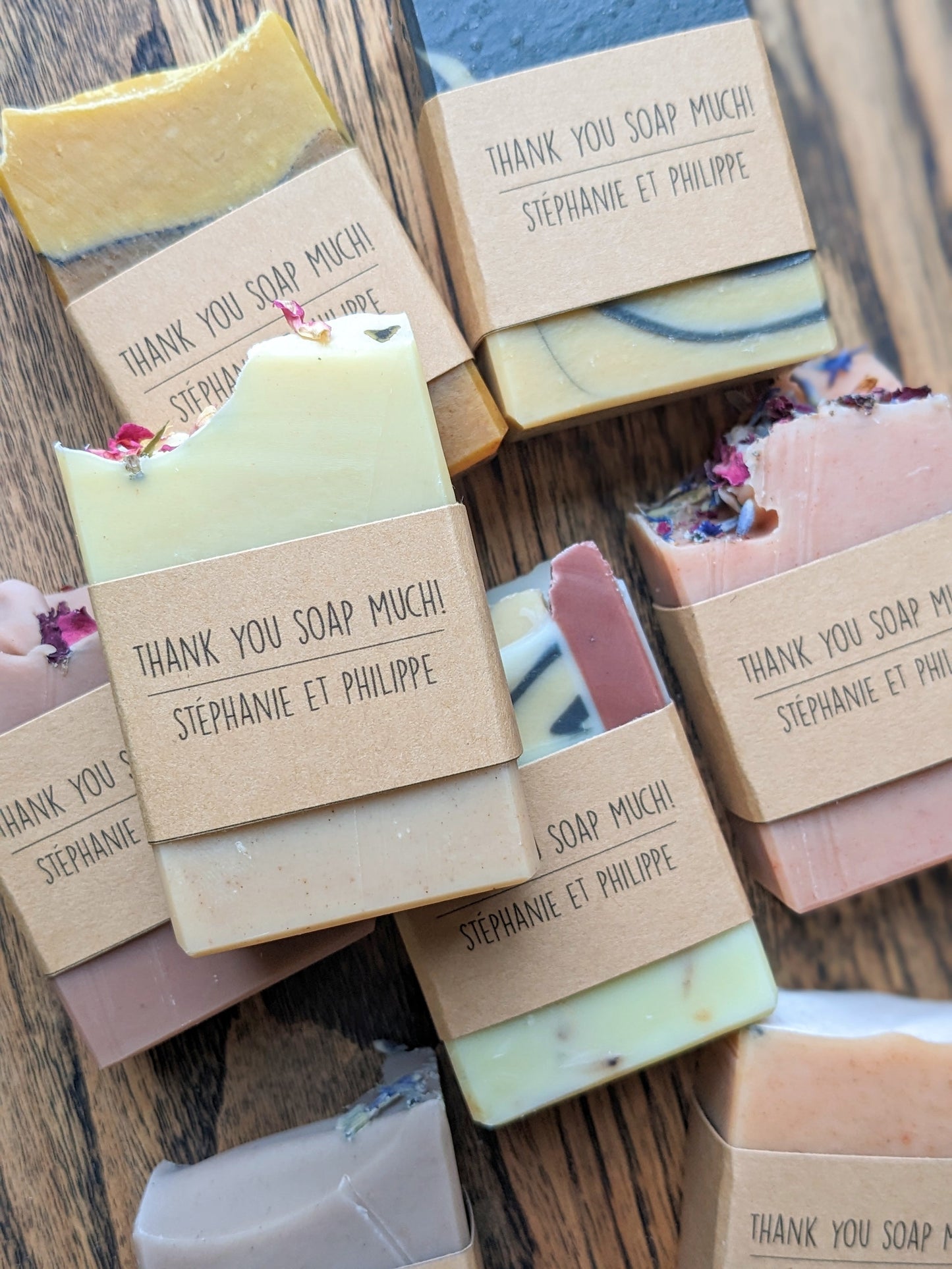 Soap Favors | Set of 20 Half Bar (2 oz) Soaps for Weddings, Showers, or Airbnb Guests