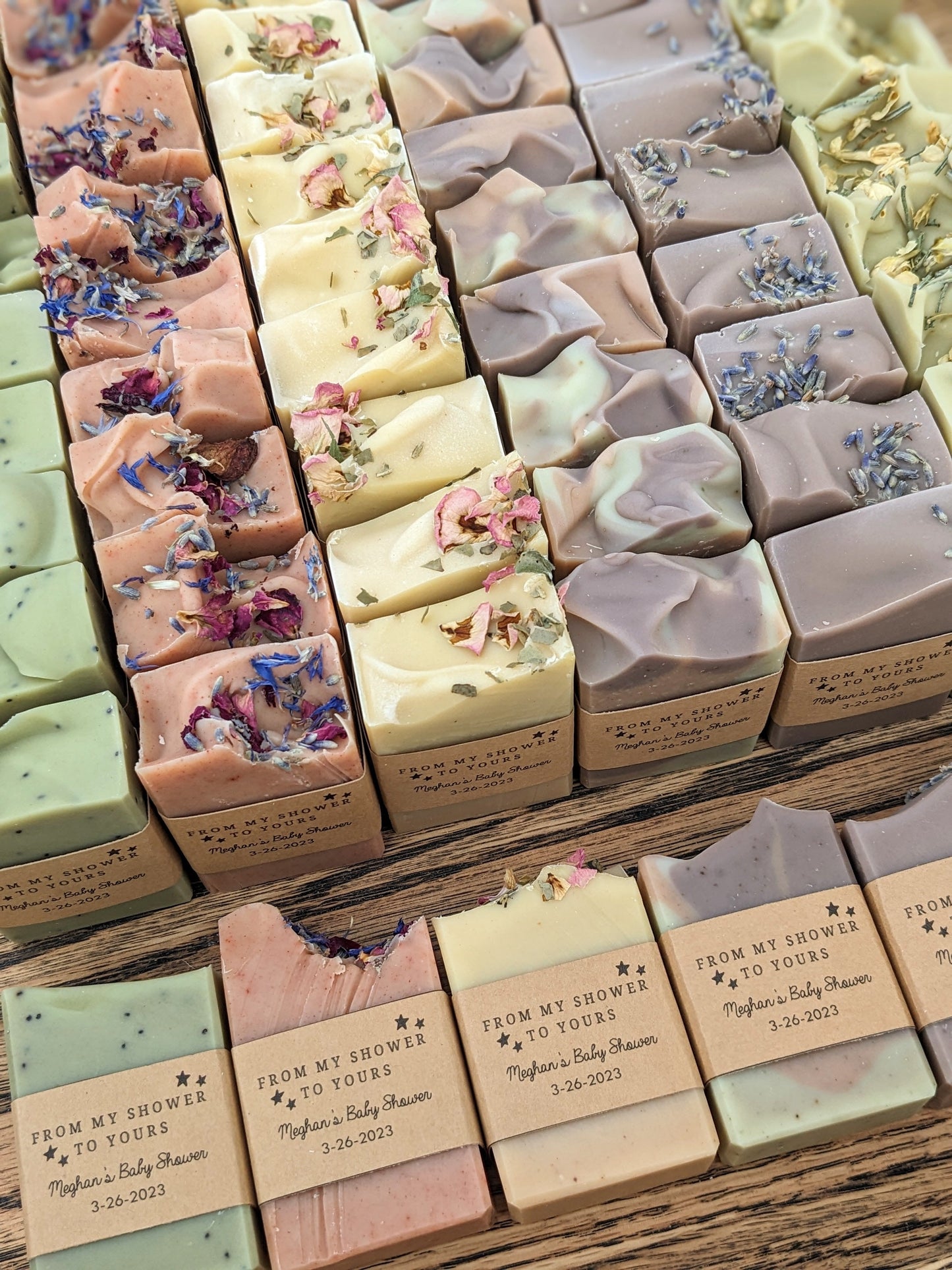 Soap Favors | Set of 20 Half Bar (2 oz) Soaps for Weddings, Showers, or Airbnb Guests
