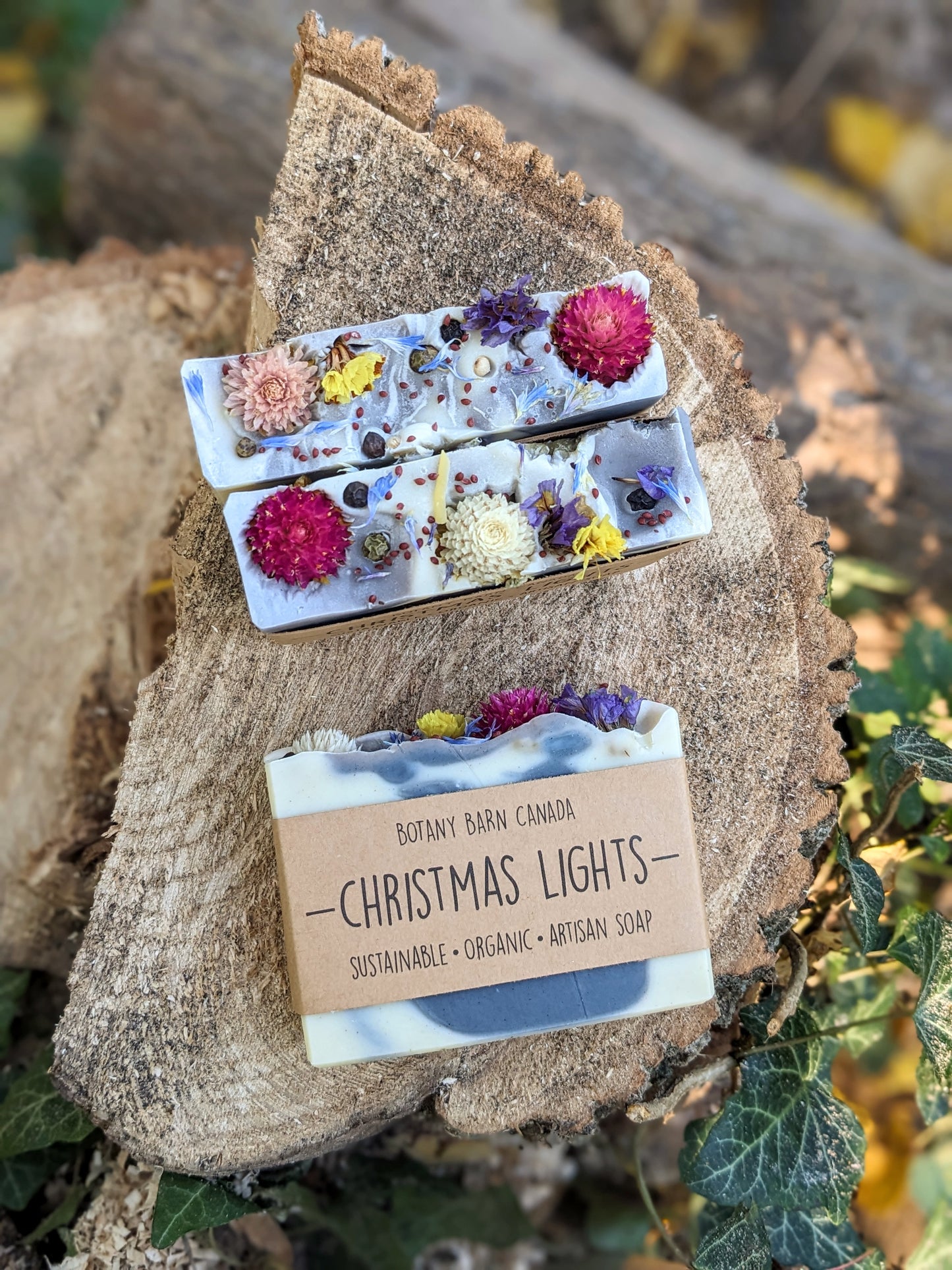 CHRISTMAS LIGHTS - Spearmint, Eucalyptus & Frankincense Holiday Soap