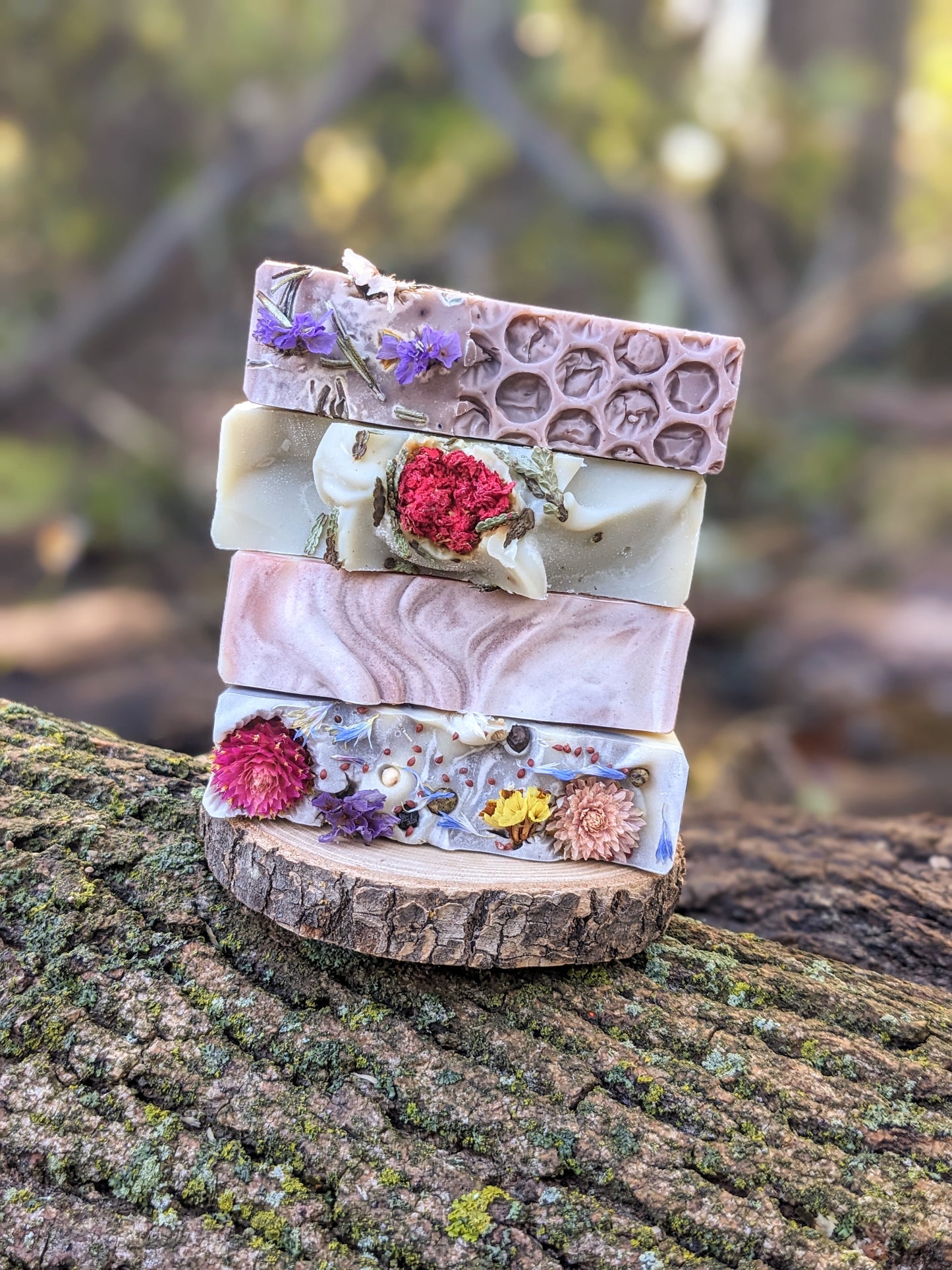 Holiday Soap Collection - Four Organic Essential Oil Soaps. Eco-Friendly Christmas Gift