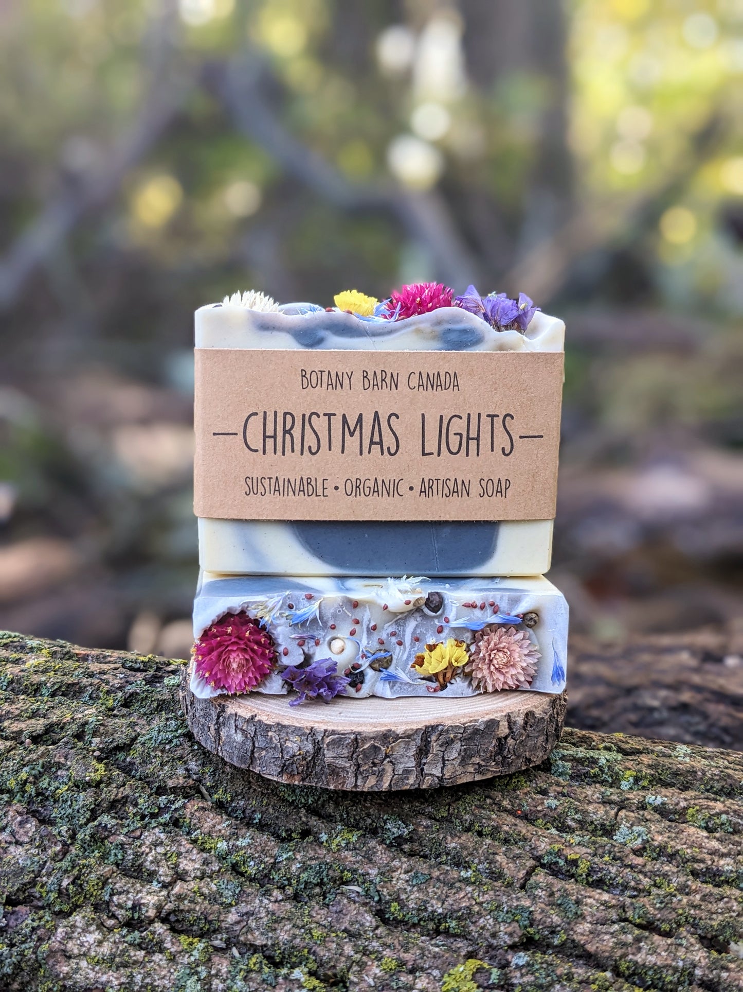 CHRISTMAS LIGHTS - Spearmint, Eucalyptus & Frankincense Holiday Soap