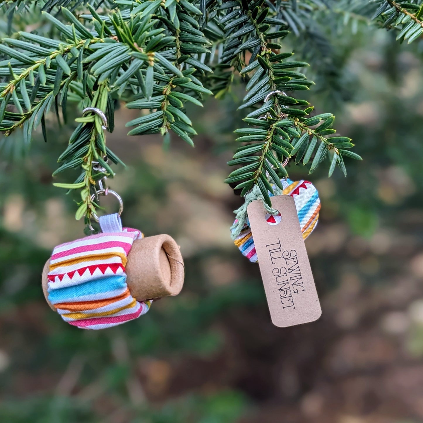 Handmade Lip Balm Holder - Fabric Chapstick Holder with Keychain Clip. Pair with our Zero Waste Plastic Free Lip Chap!