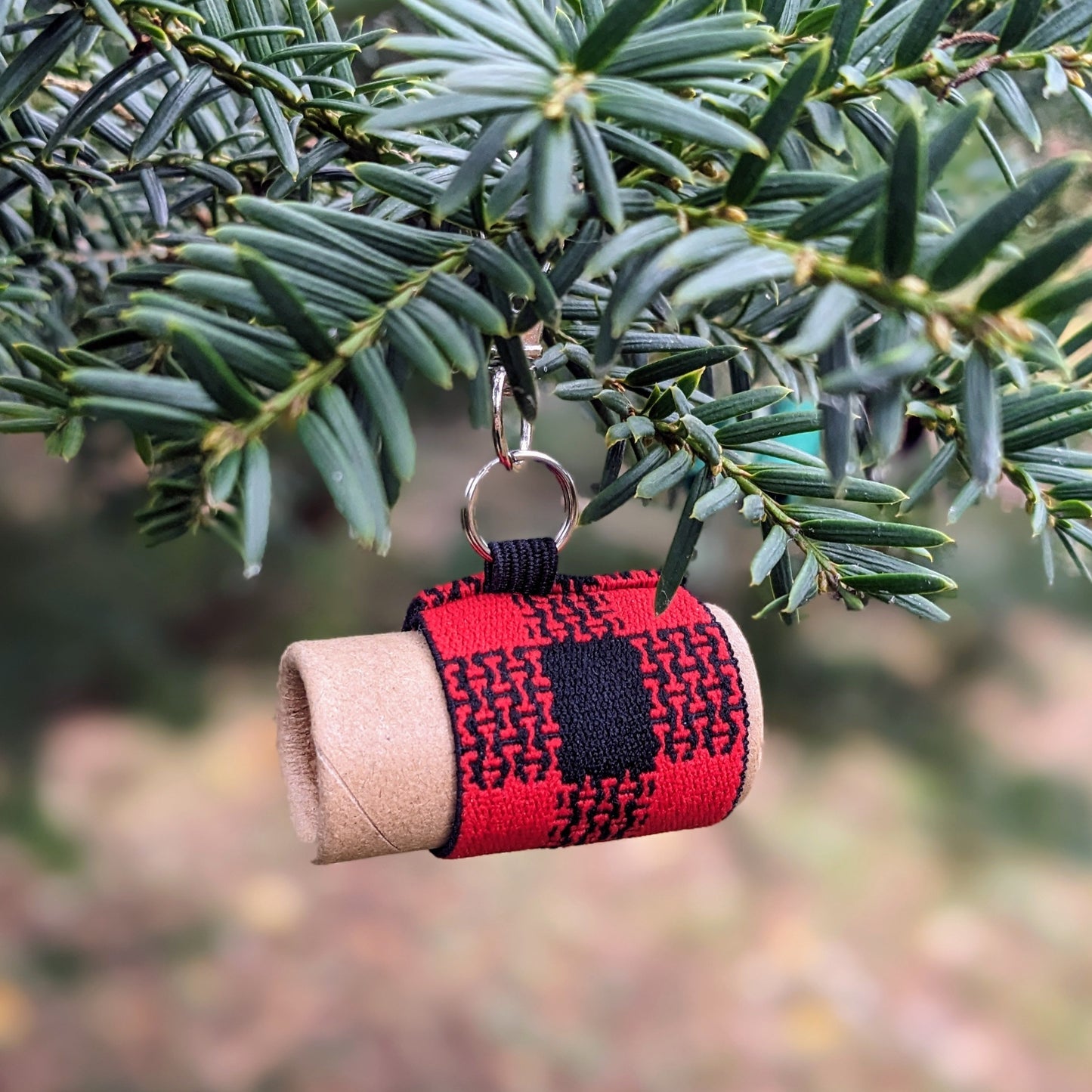 Handmade Lip Balm Holder - Elastic Chapstick Holder with Keychain Clip. Pair with our Zero Waste Plastic Free Lip Chap!
