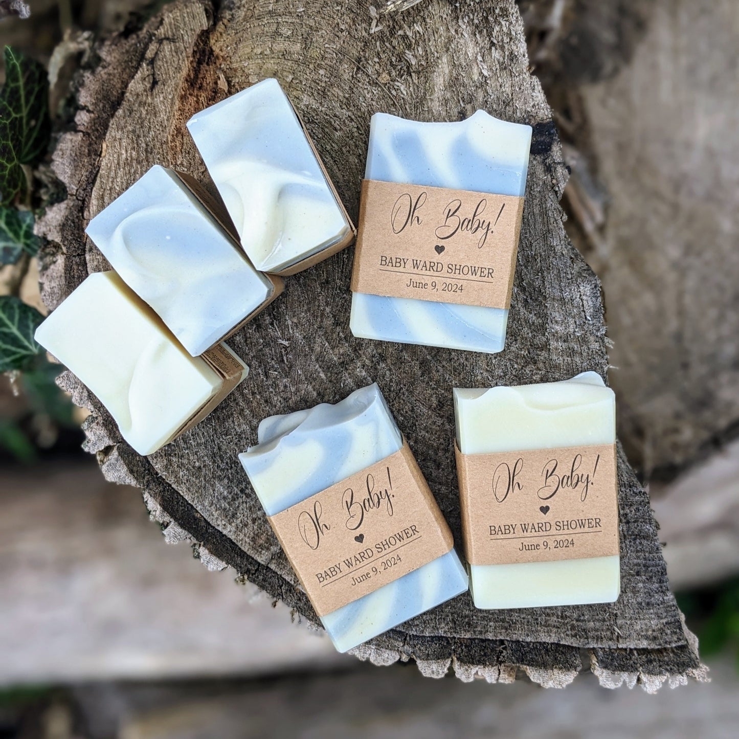 Soap Favors | Blue & Cream Coloured Soaps for Weddings, Baby Showers, Bridal Showers