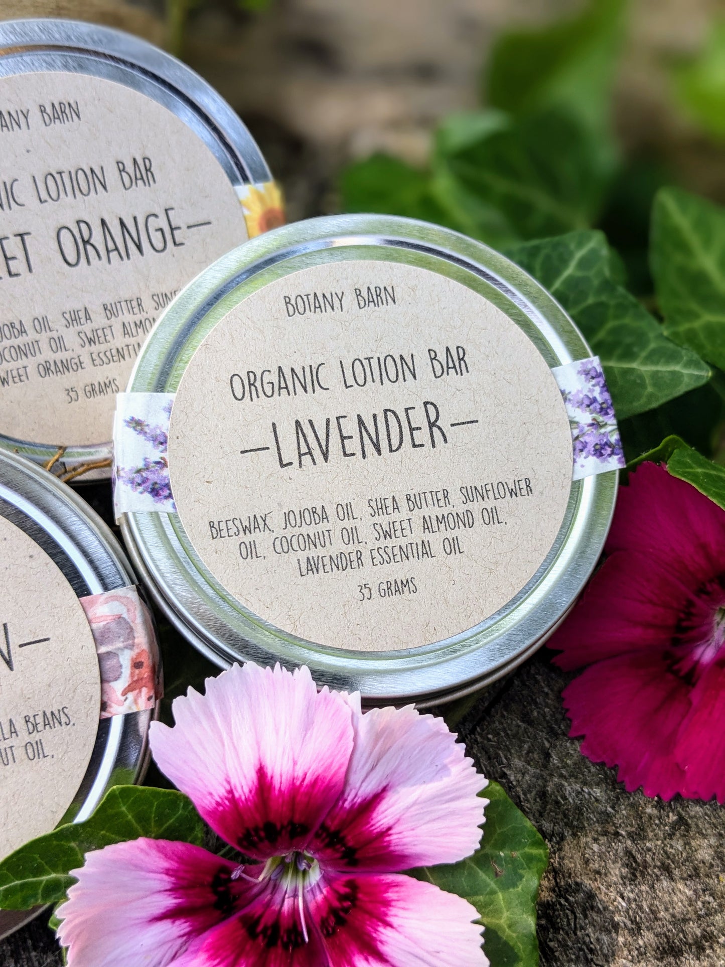Organic Solid Lotion Bar | Fair Trade Shea Butter for Dry Skin, Essential Oil Scents