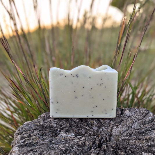 Natural Soap | CUCUMBER MINT - Rosemary, Peppermint & Spearmint with Poppy Seeds