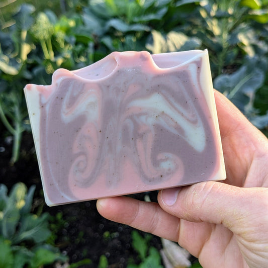 Natural Soap | ROSEMARY LAVENDER - Herbal Soap with Clay & Rosemary Powder