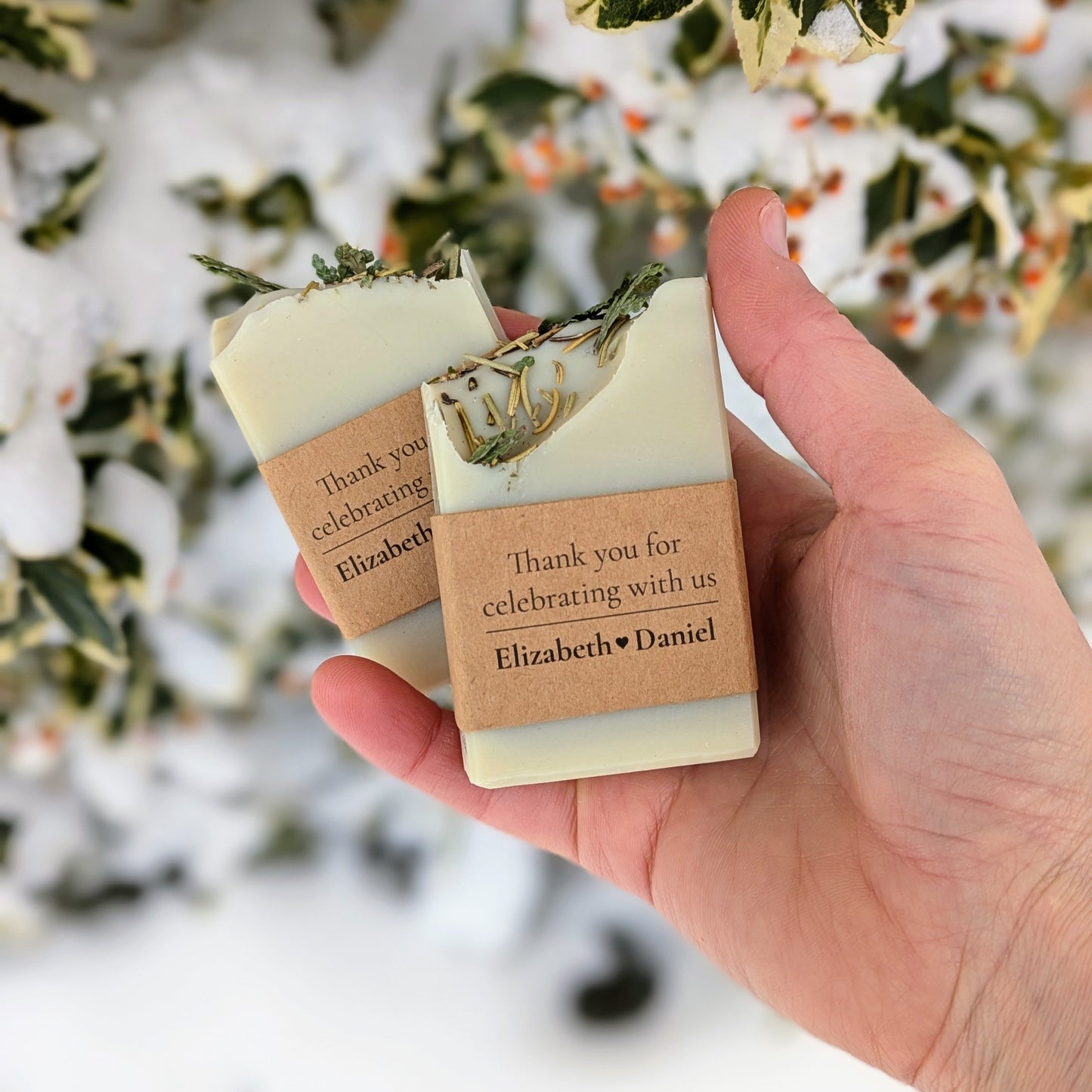 Soap Favors | Set of 20 Half Bar (2 oz) Soaps for Weddings, Showers, or Airbnb Guests