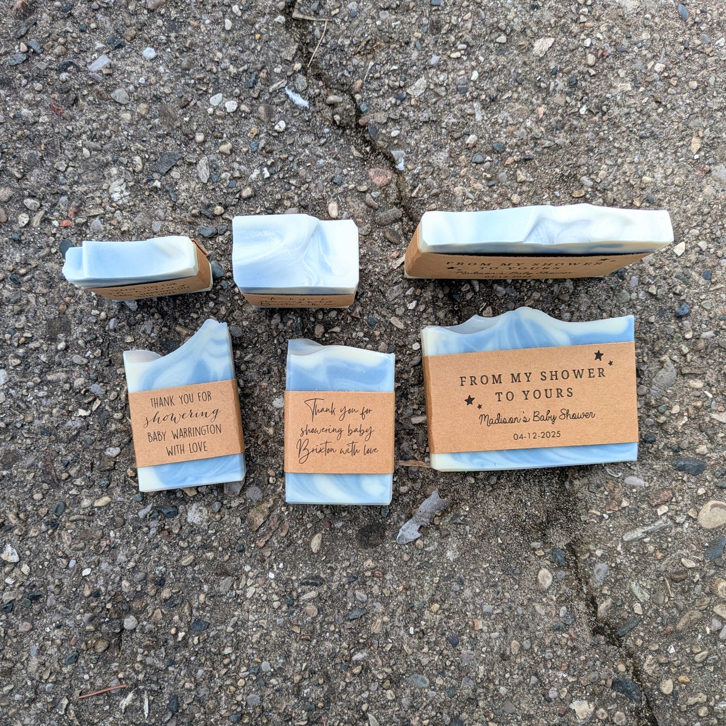 Soap Favors | Blue & Cream Coloured Soaps for Weddings, Baby Showers, Bridal Showers