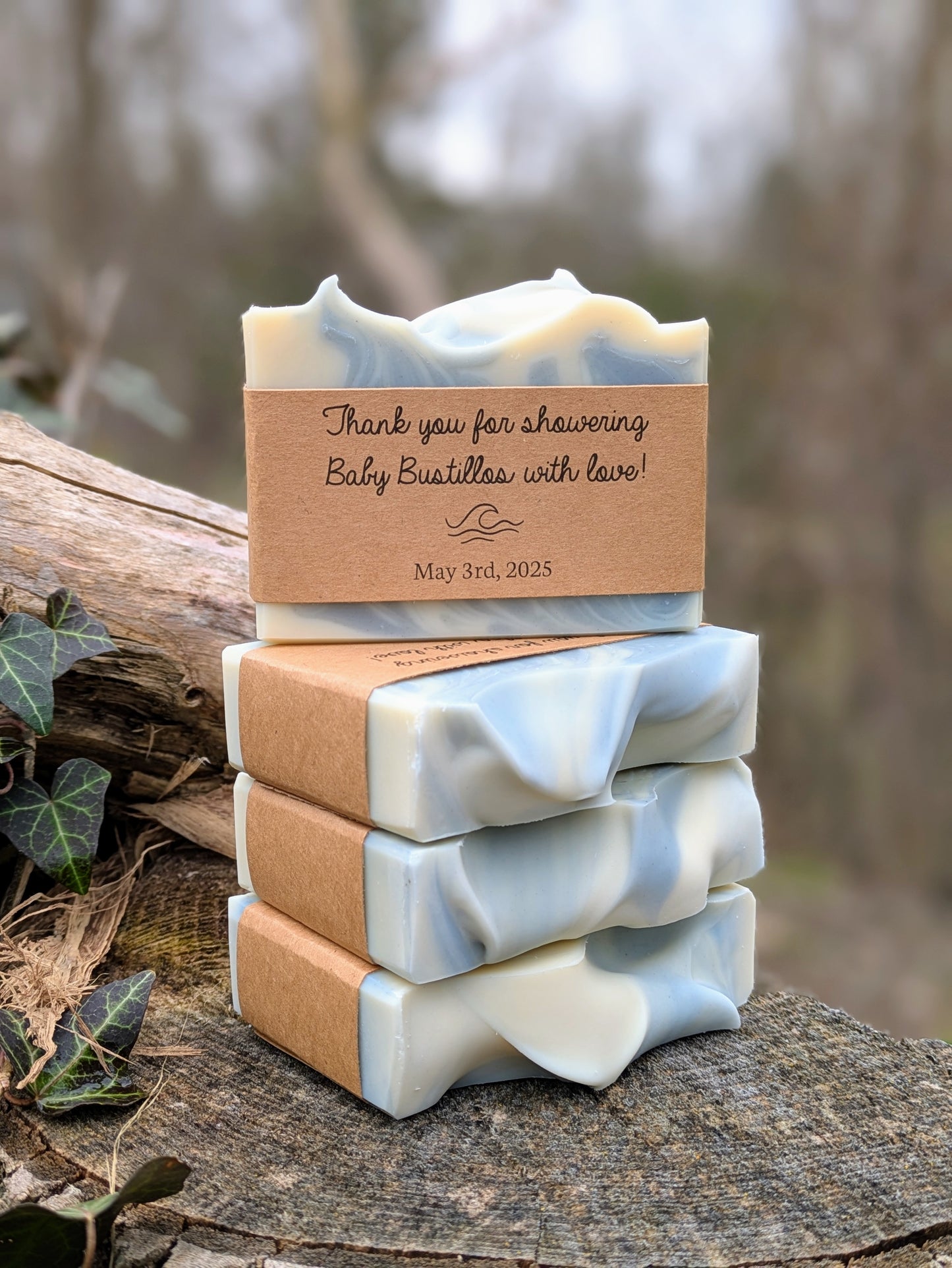 Soap Favors | Blue & Cream Coloured Soaps for Weddings, Baby Showers, Bridal Showers