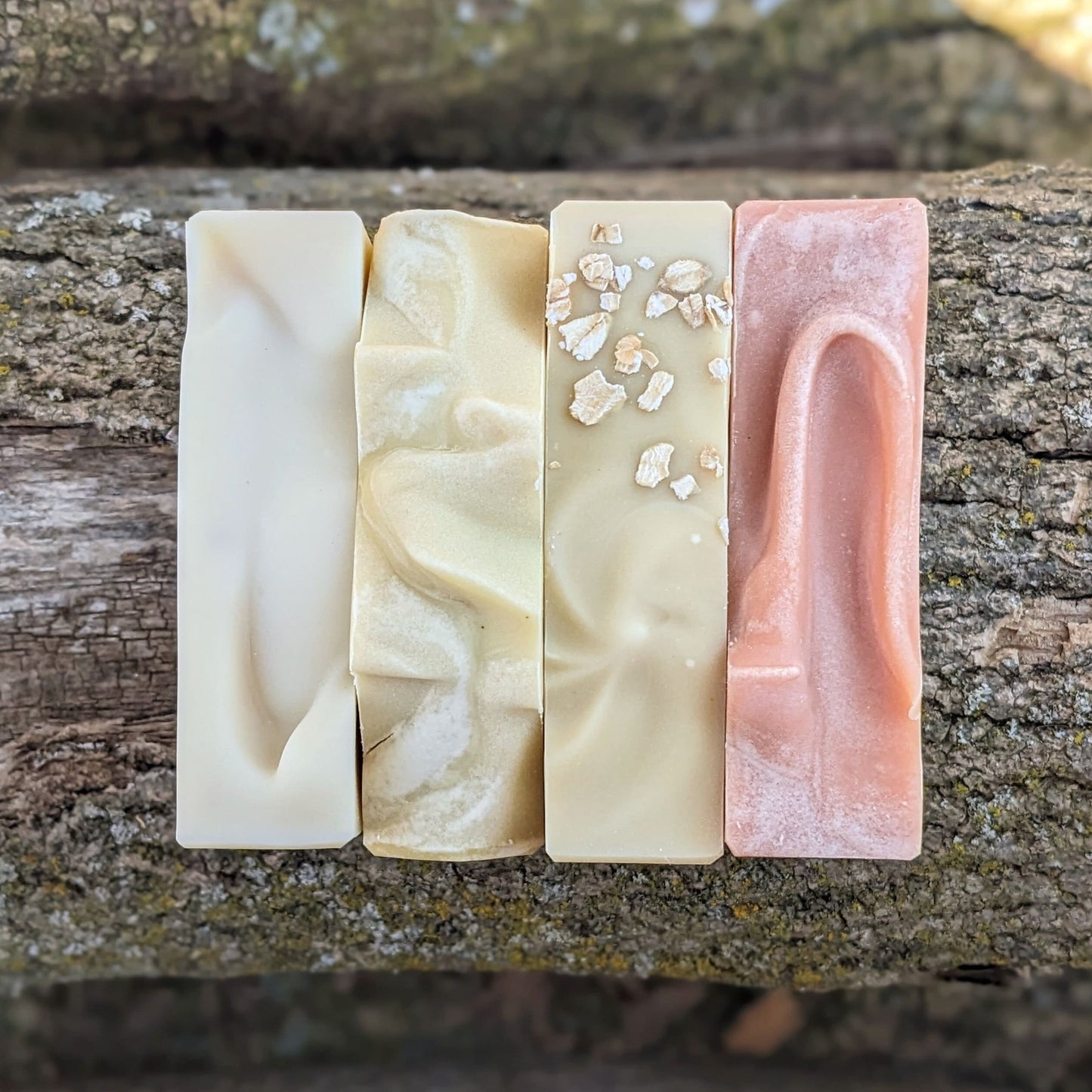 Scent Free Gift Box | Natural Soaps, Organic Lip Balm & Lotion Bar, Handmade Facial Round
