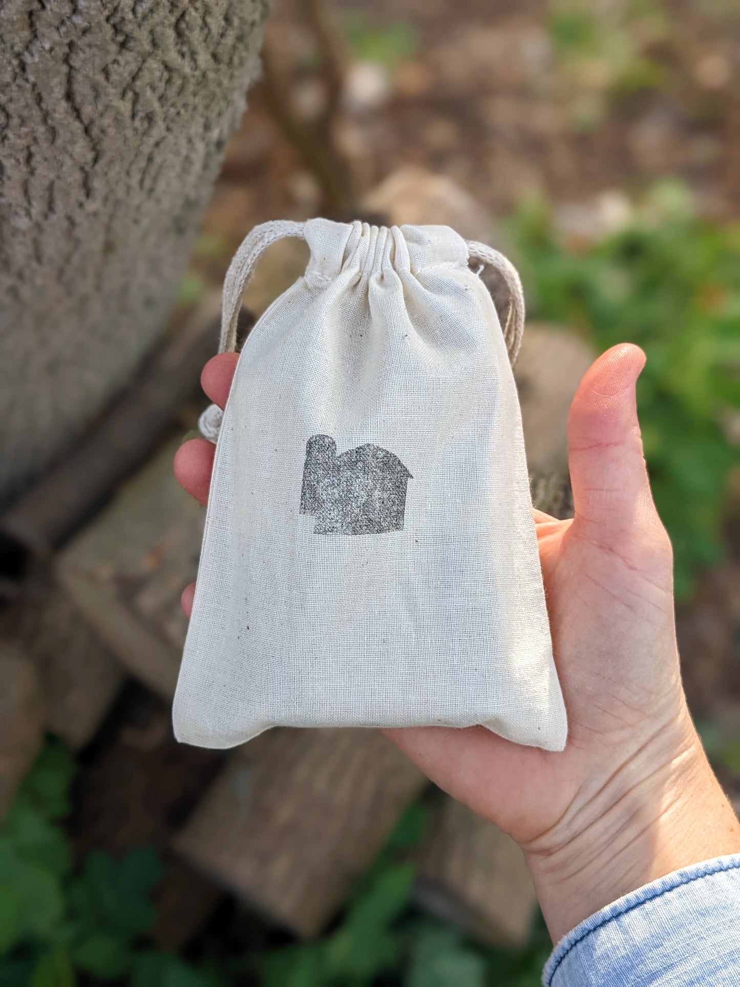 Natural Gift Set | Two Mini Soaps & One Lip Balm in Cotton Bag