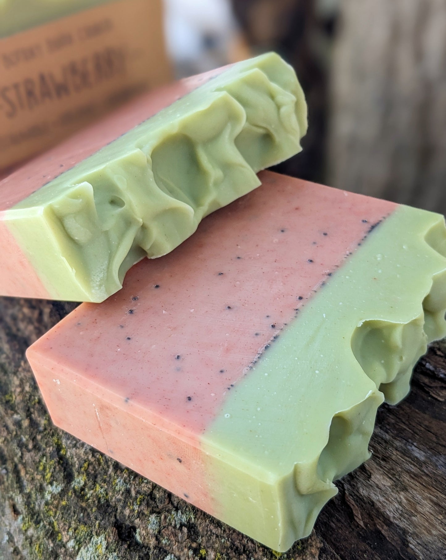 Natural Soap | STRAWBERRY - Orange, Lavender & Coconut Milk Soap