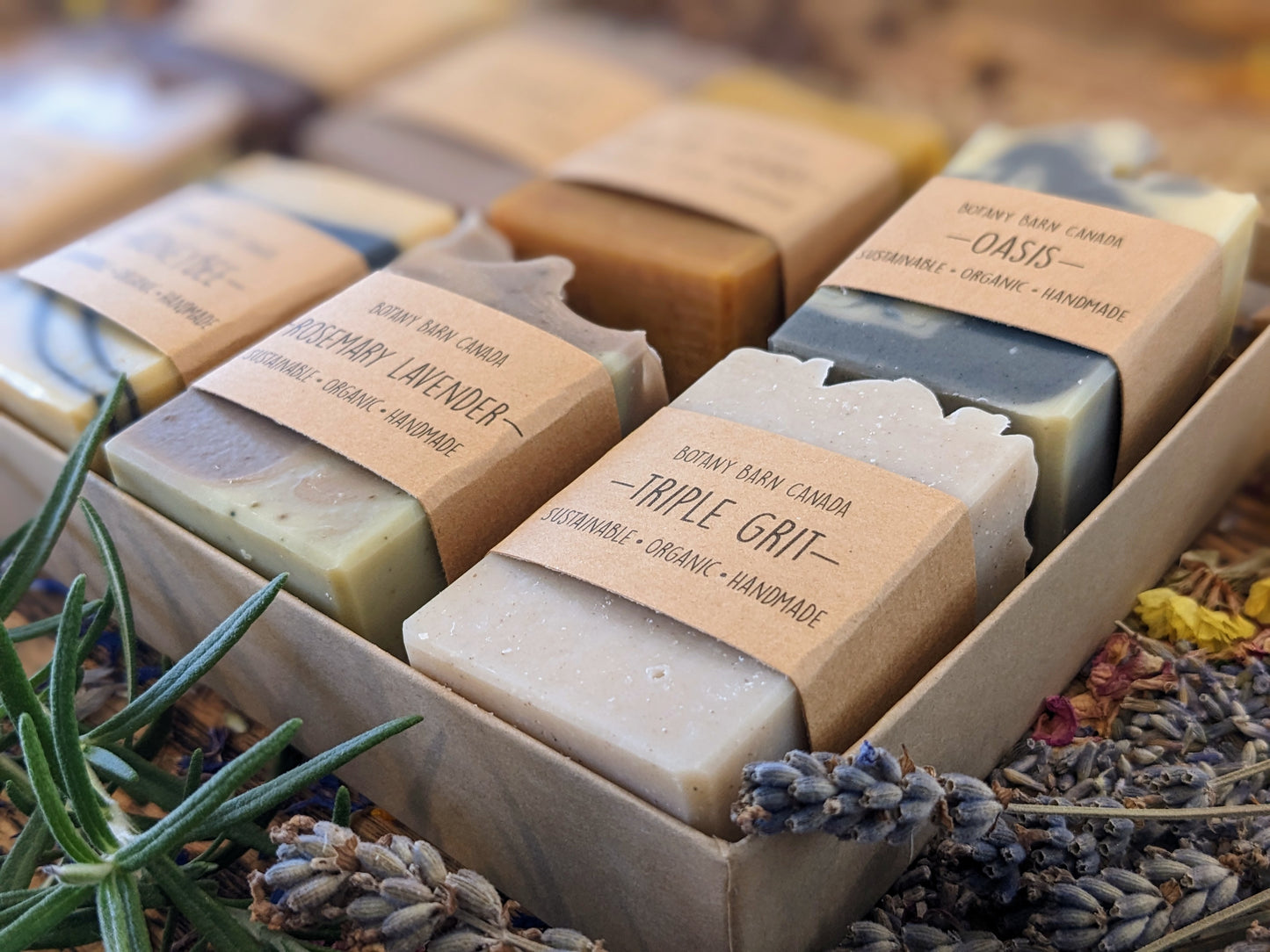 Natural Soaps | Gift Set of 8 Half Bars with Custom Labels