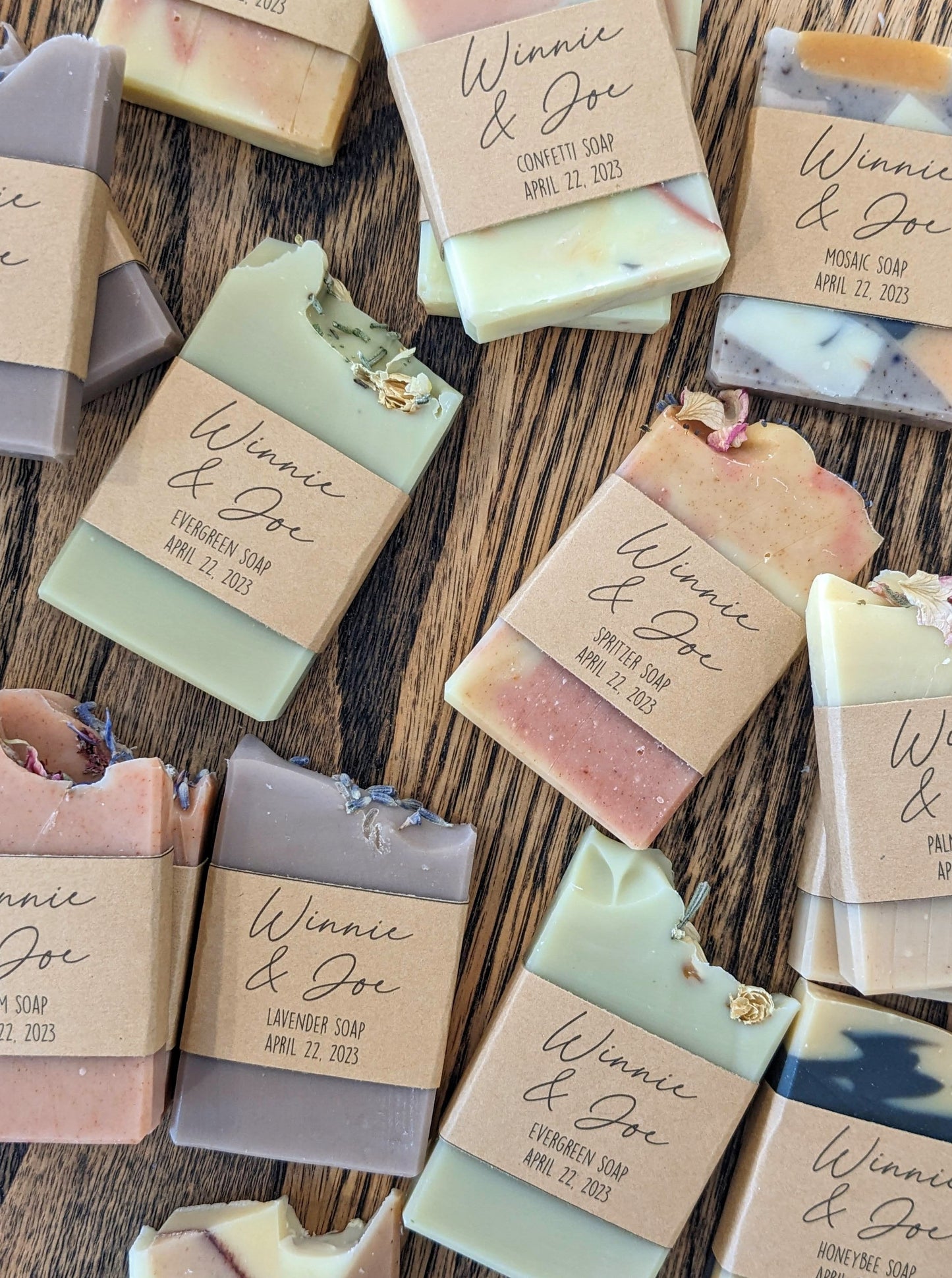 Soap Favors | Set of 20 Mini (1 oz) Soaps for Weddings, Showers, or Airbnb Guests