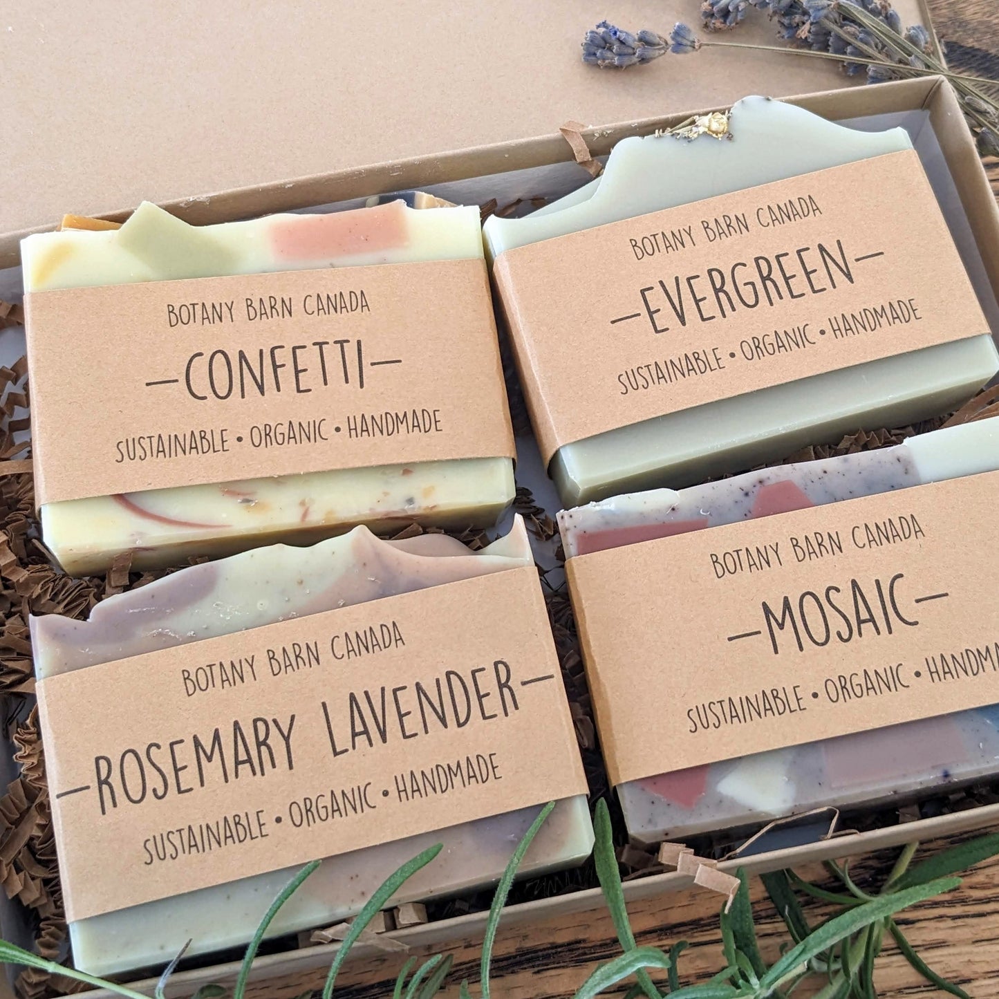 Natural Soaps | Gift Set of Four Organic Artisan Soaps