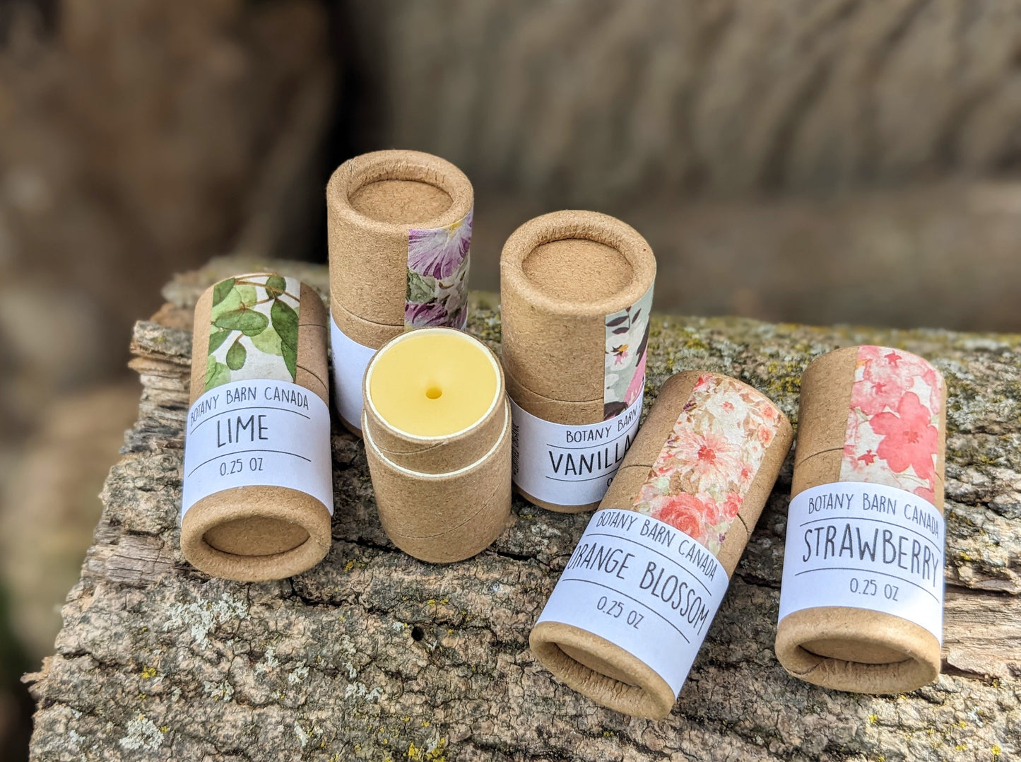 Natural Lip Balm | Set of Three Eco Friendly & Organic Lip Balm