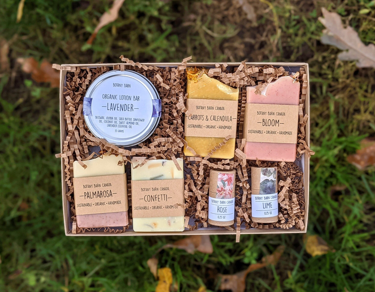 Bath & Body Gift Set | Handmade Soap, Organic Lotion & Eco Friendly Lip Balm