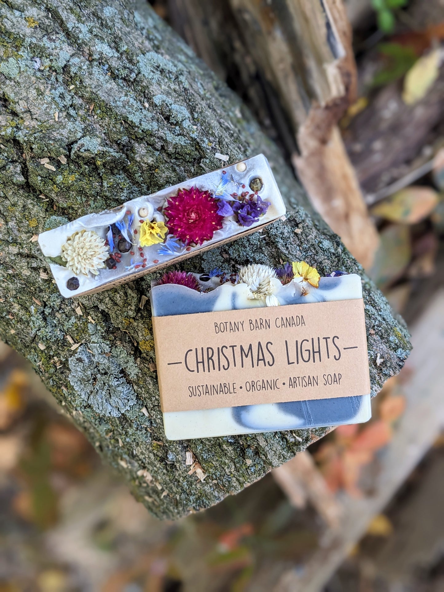 CHRISTMAS LIGHTS - Spearmint, Eucalyptus & Frankincense Holiday Soap