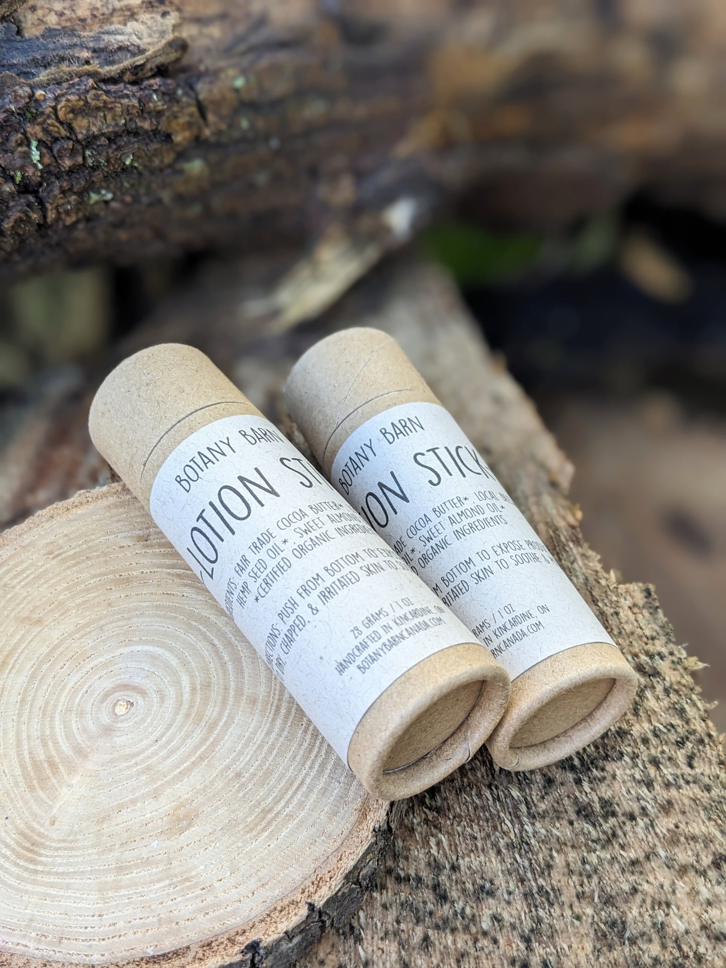 Lotion Stick - Eco Friendly Solid Lotion made with Organic Cocoa Butter & Hemp Oil