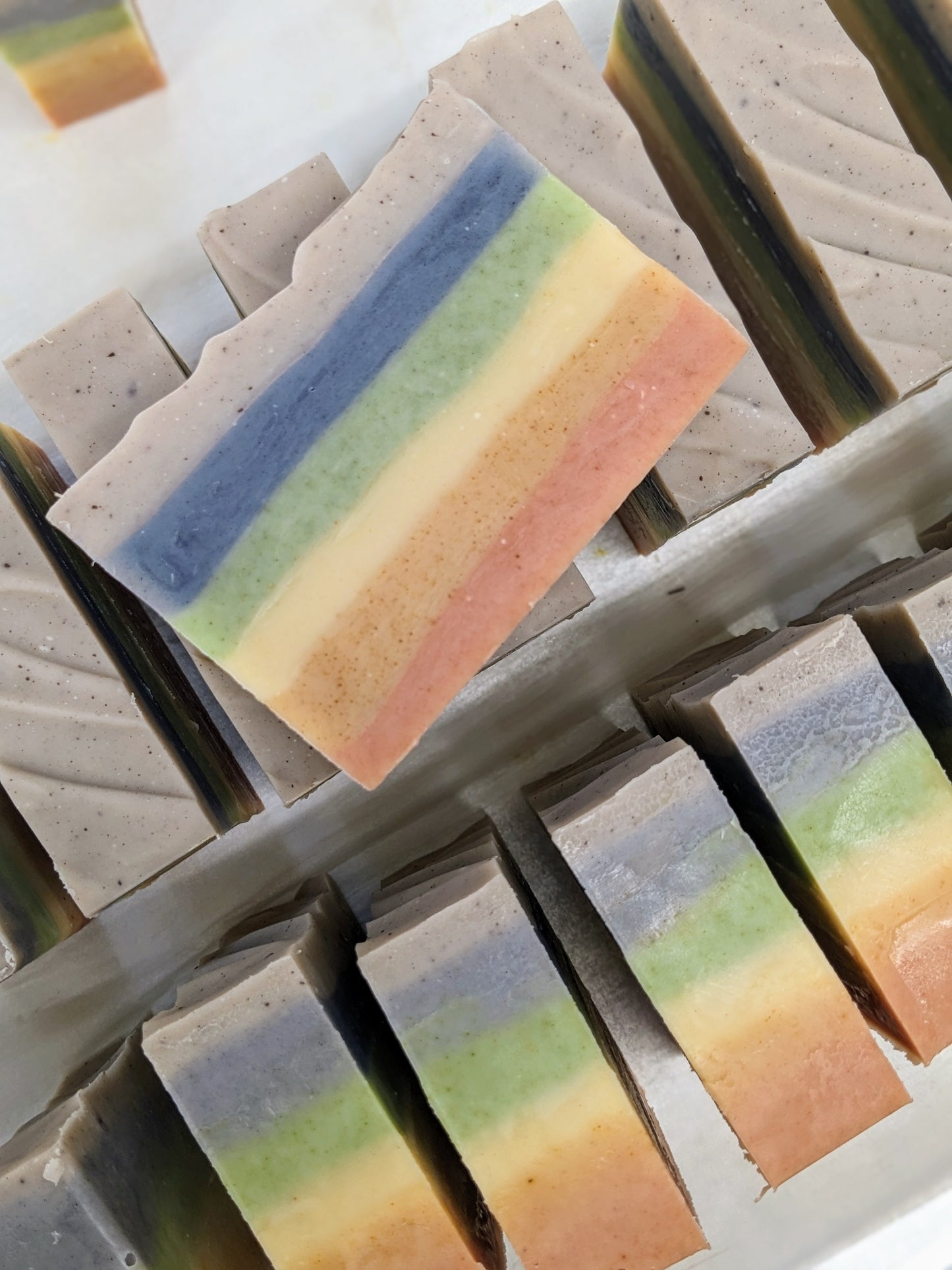 Natural Soap | LOVE SUDS - Lavender Mint Rainbow Pride Soap