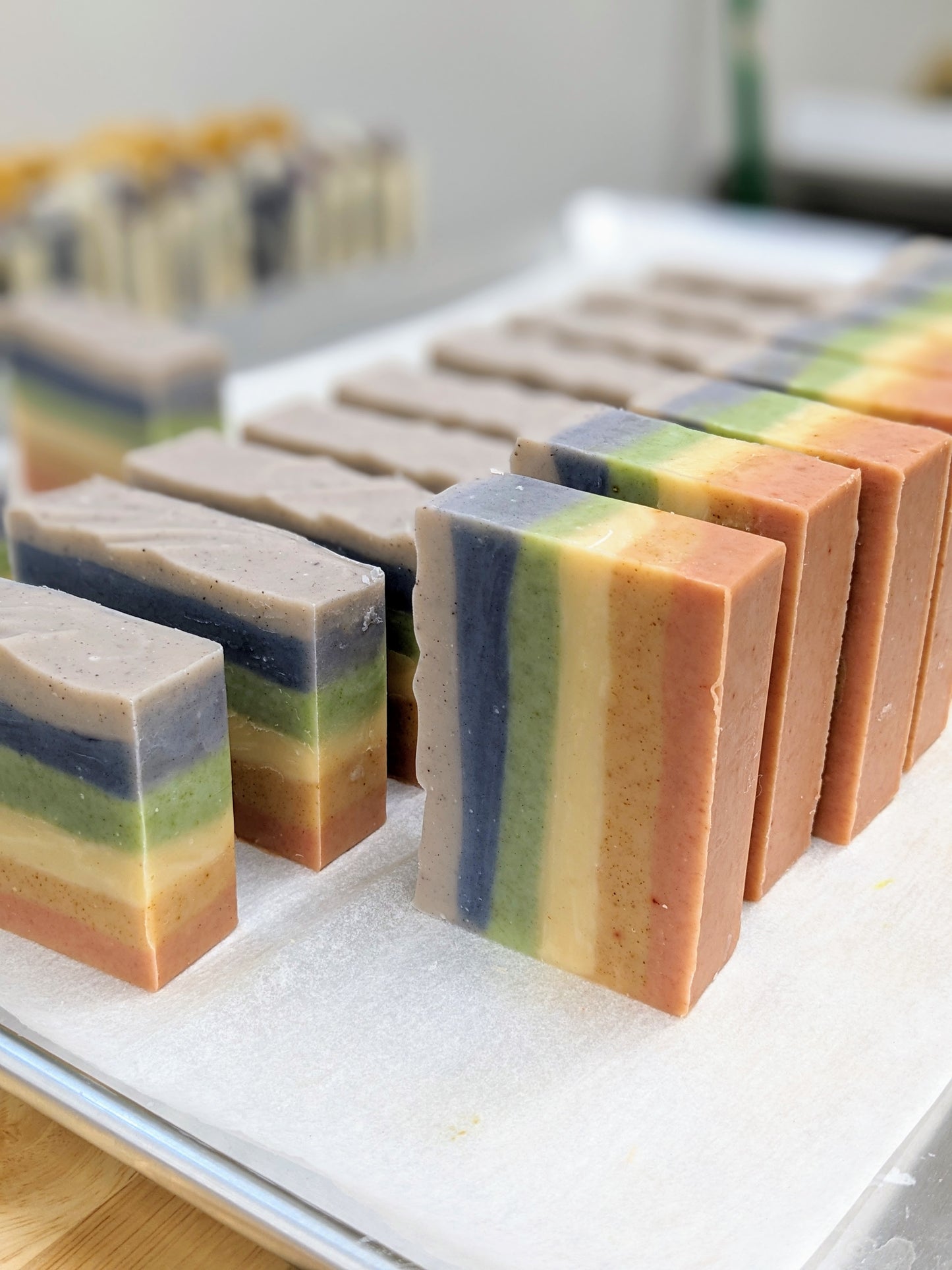 Natural Soap | LOVE SUDS - Lavender Mint Rainbow Pride Soap