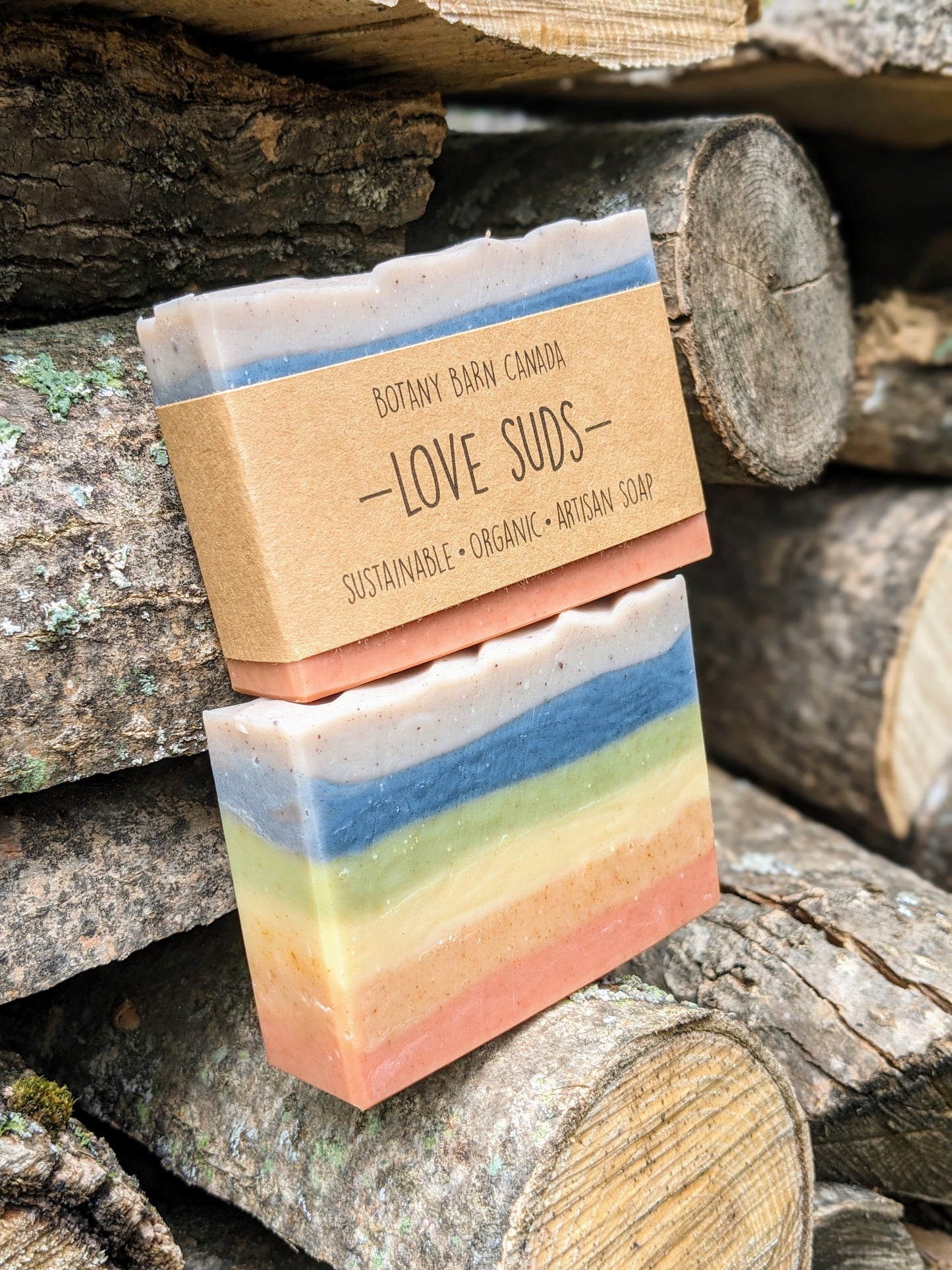 Natural Soap | LOVE SUDS - Lavender Mint Rainbow Pride Soap