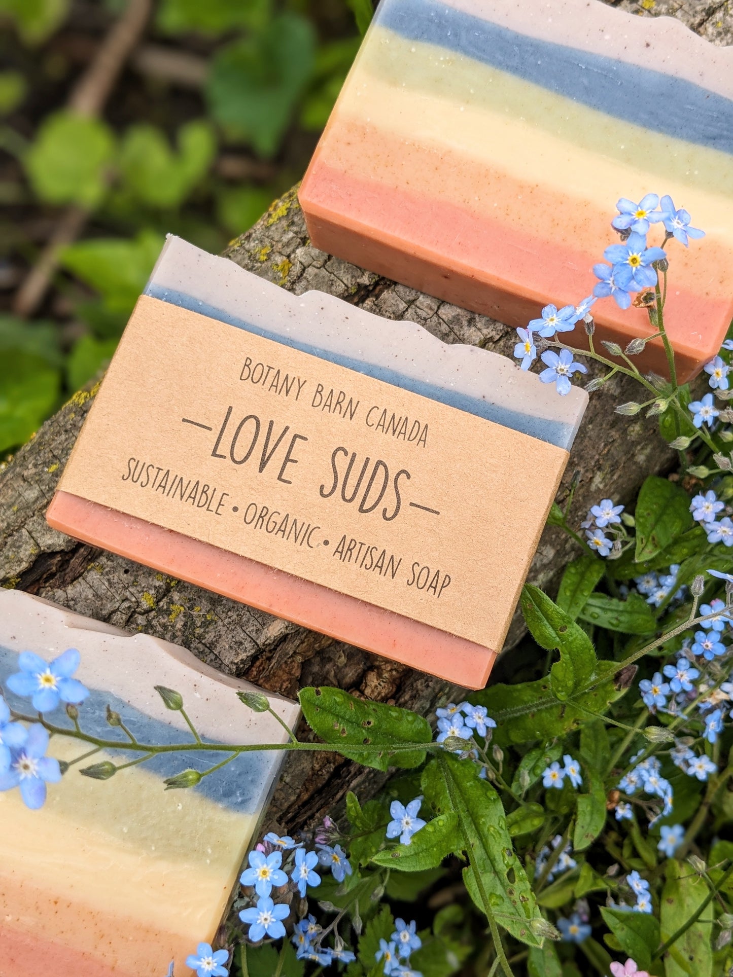 Natural Soap | LOVE SUDS - Lavender Mint Rainbow Pride Soap