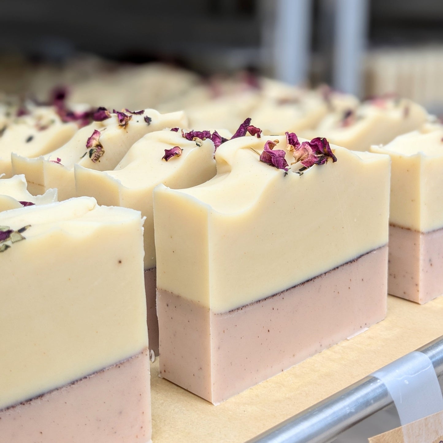 Natural Soap | PALMAROSA - Floral Soap with Rosehip Powder