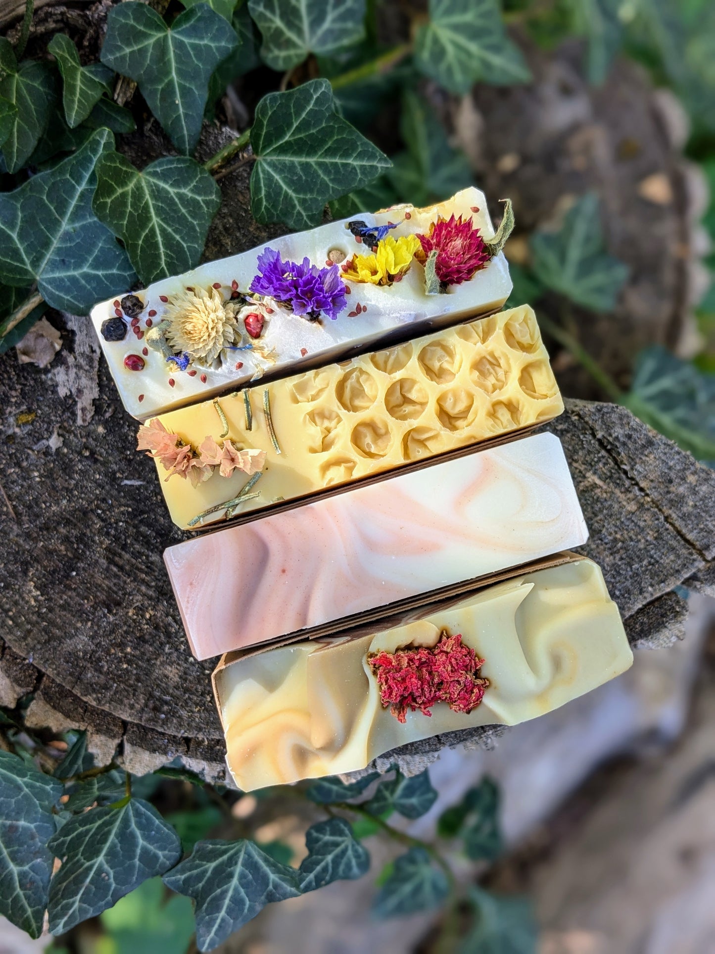 Holiday Soap Collection - Four Organic Essential Oil Soaps. Eco-Friendly Christmas Gift