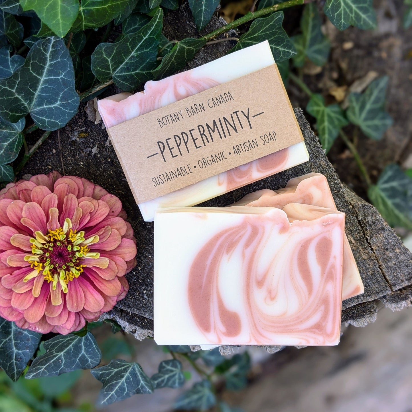 Natural Soap | PEPPERMINTY - Peppermint, Spearmint, & Lavender Holiday Soap