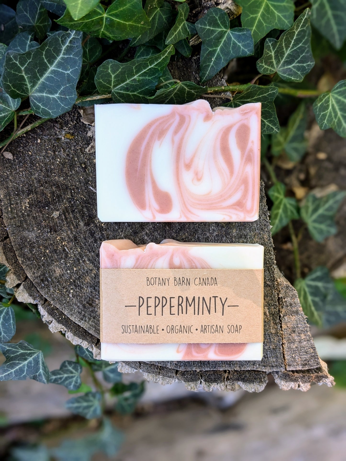 Natural Soap | PEPPERMINTY - Peppermint, Spearmint, & Lavender Holiday Soap