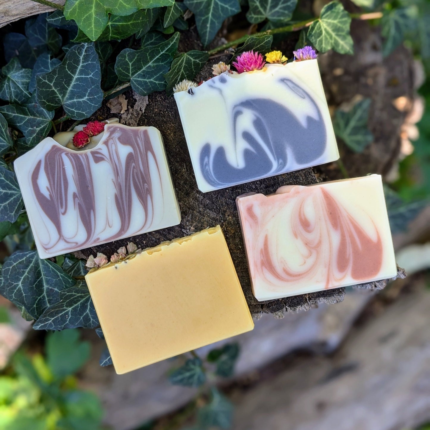 Holiday Soap Collection - Four Organic Essential Oil Soaps. Eco-Friendly Christmas Gift