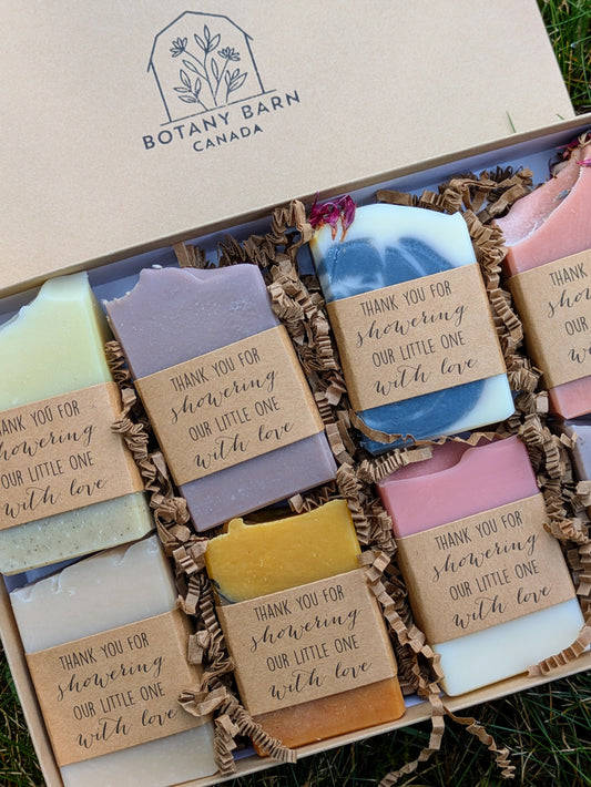 Natural Soaps | Gift Set of 8 Half Bars with Custom Labels