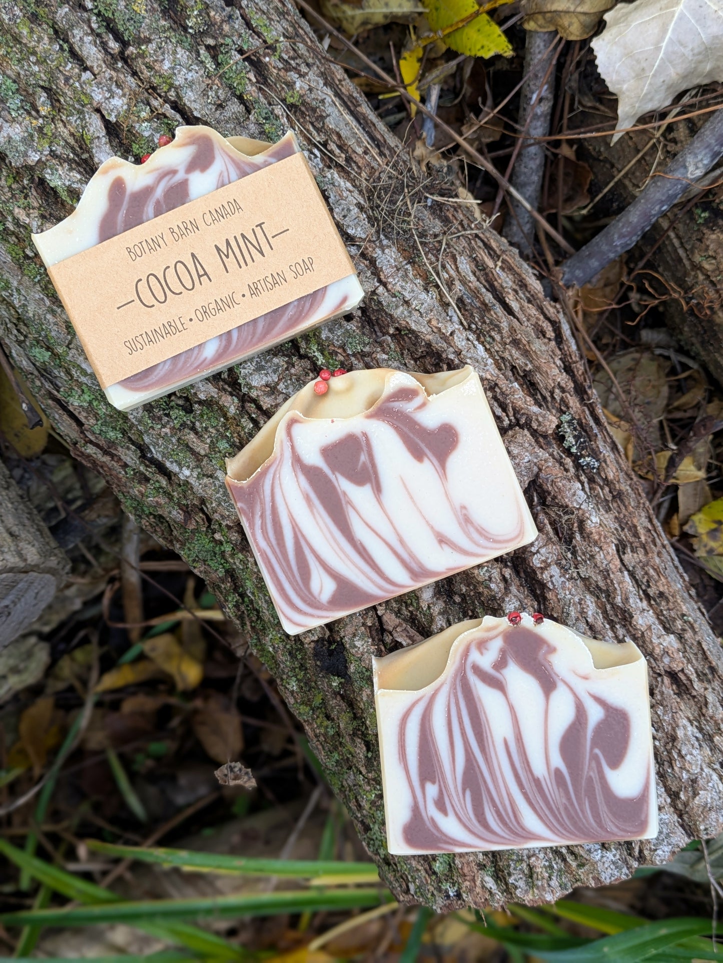 Natural Soap | COCOA MINT - Peppermint & Vanilla Holiday Soap