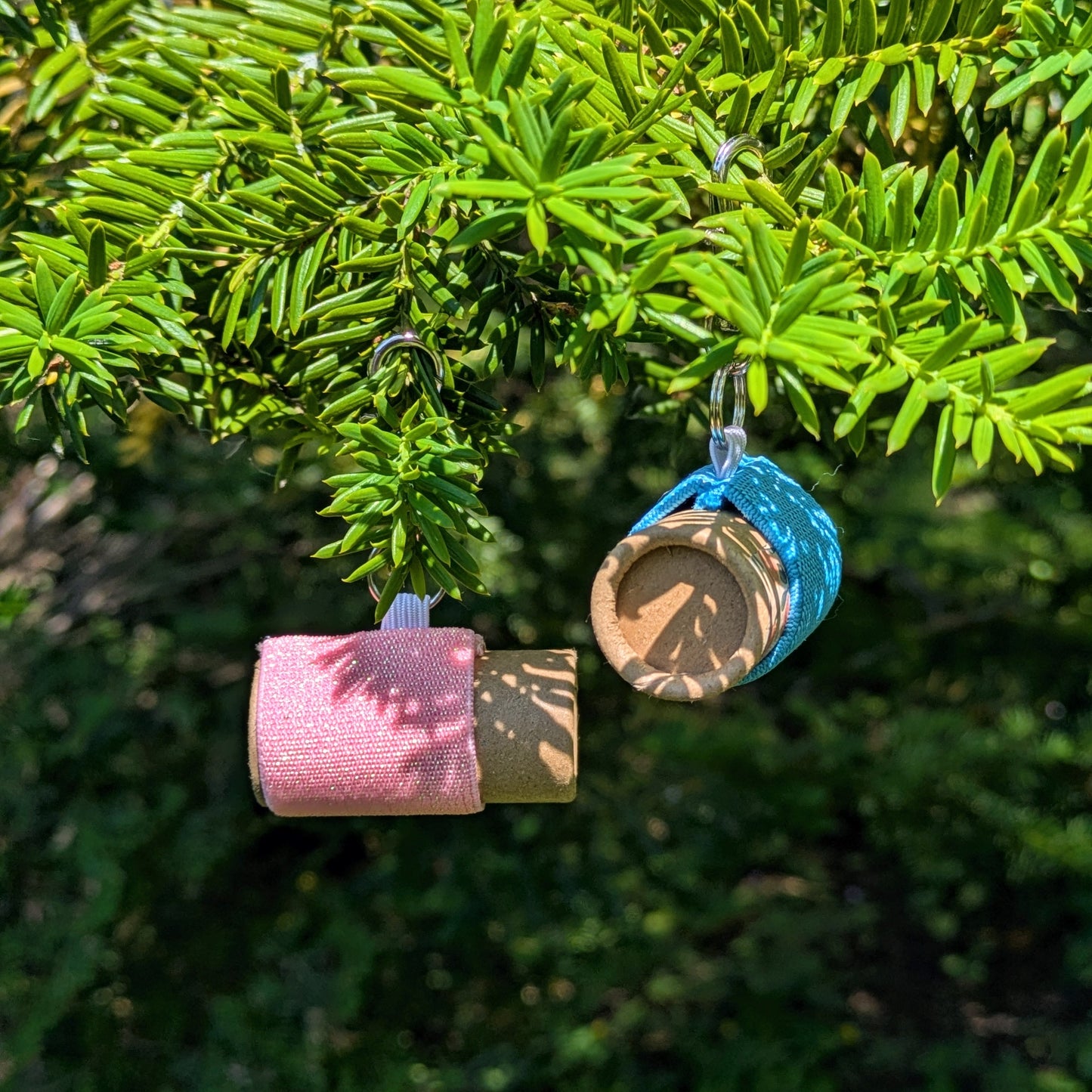 Handmade Lip Balm Holder - Elastic Holder with Keychain Clip. Pair with our Zero Waste Lip Chap!