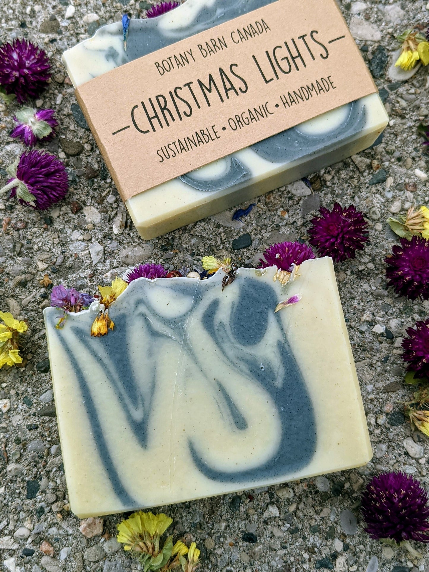 CHRISTMAS LIGHTS - Spearmint, Eucalyptus & Frankincense Holiday Soap