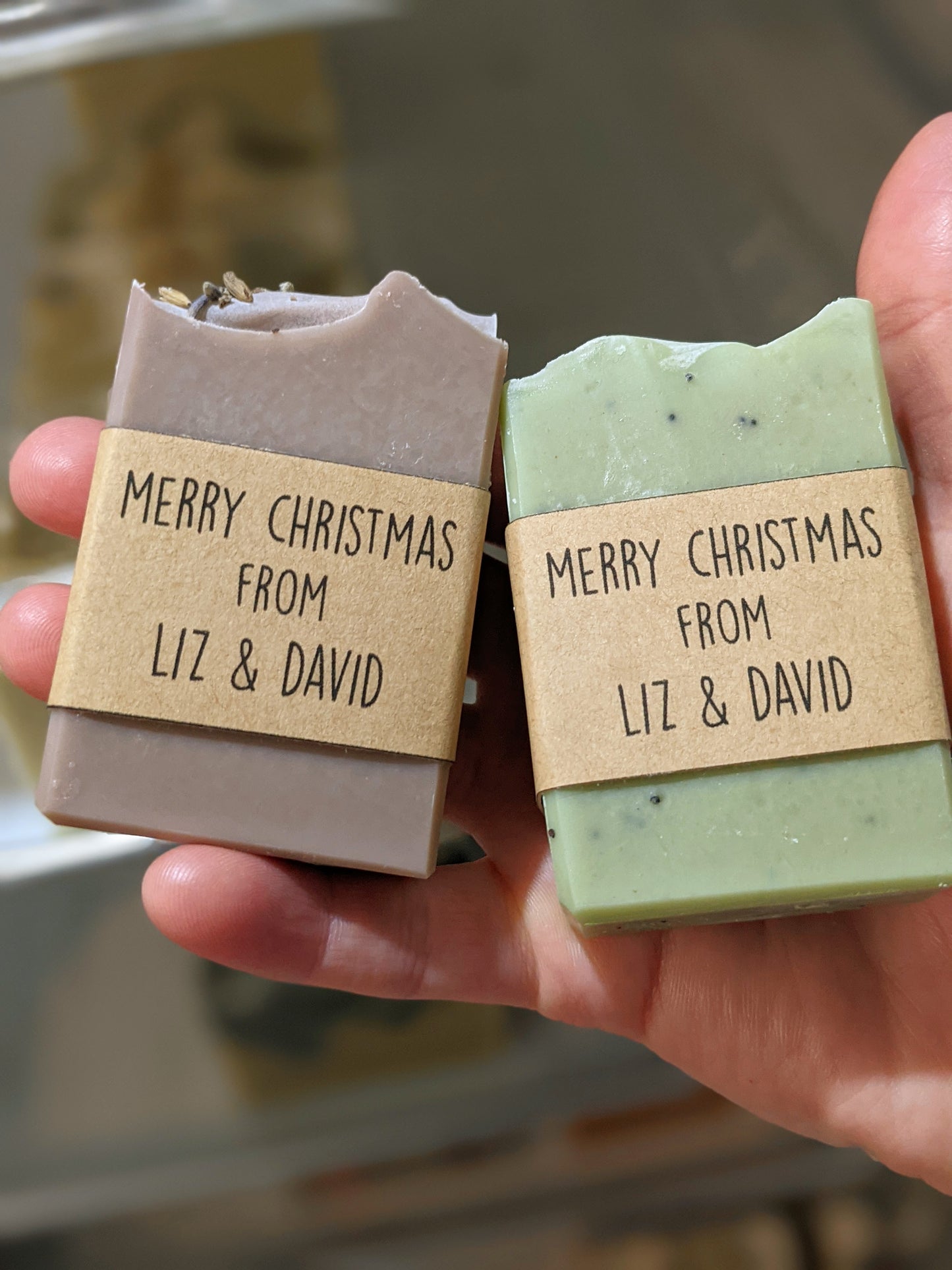 Natural Soaps | Gift Set of 8 Half Bars with Custom Labels