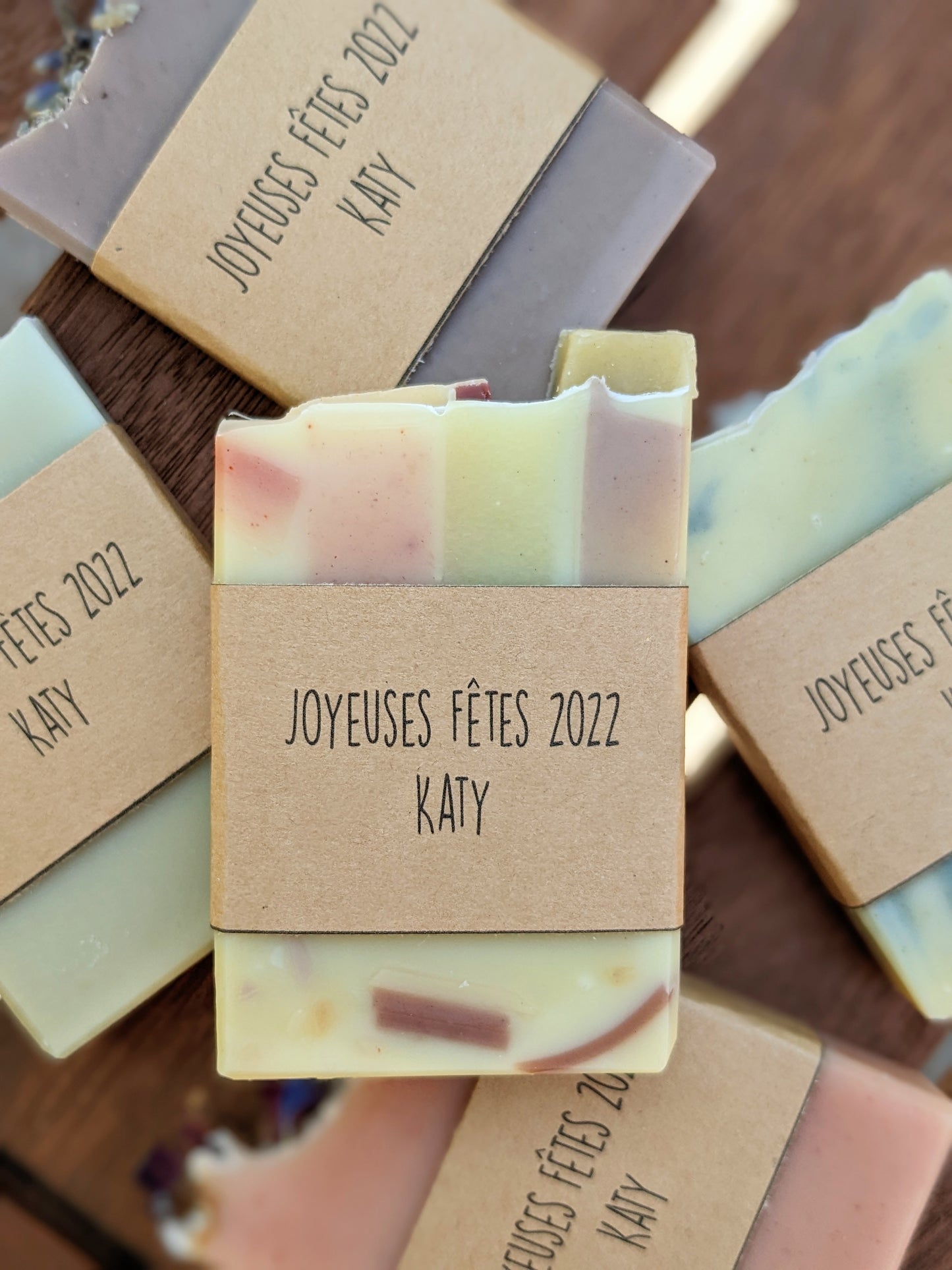 Natural Soaps | Gift Set of 8 Half Bars with Custom Labels