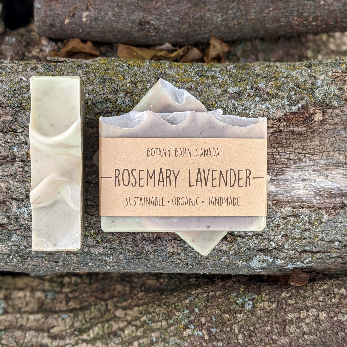ROSEMARY LAVENDER - Herbal Soap with Clay & Rosemary Powder