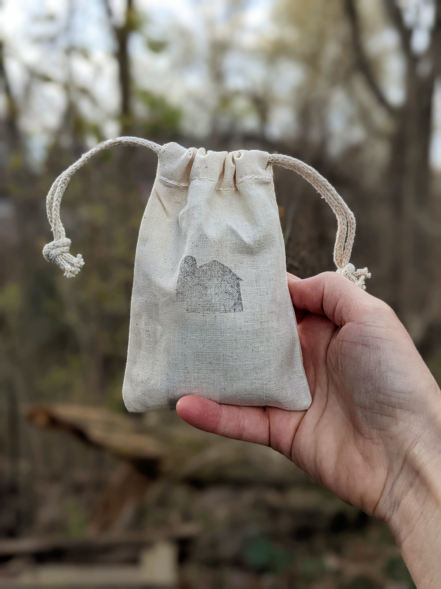 Natural Gift Set | One Mini Soap & One Lip Balm in Cotton Bag