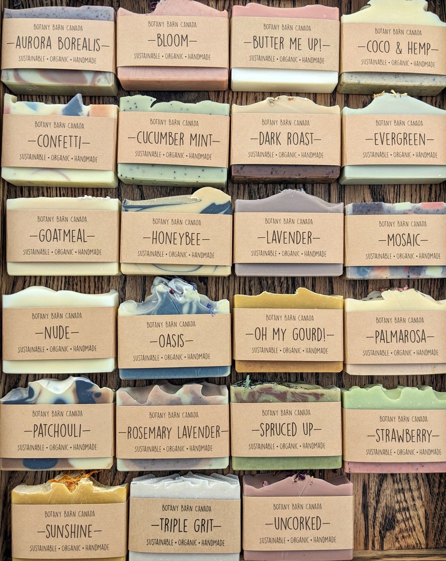 Natural Soaps | Gift Set of 4 Organic Soaps with Custom Labels