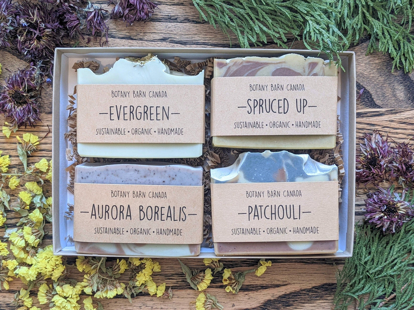 Natural Soaps | Gift Set of Four Organic Artisan Soaps