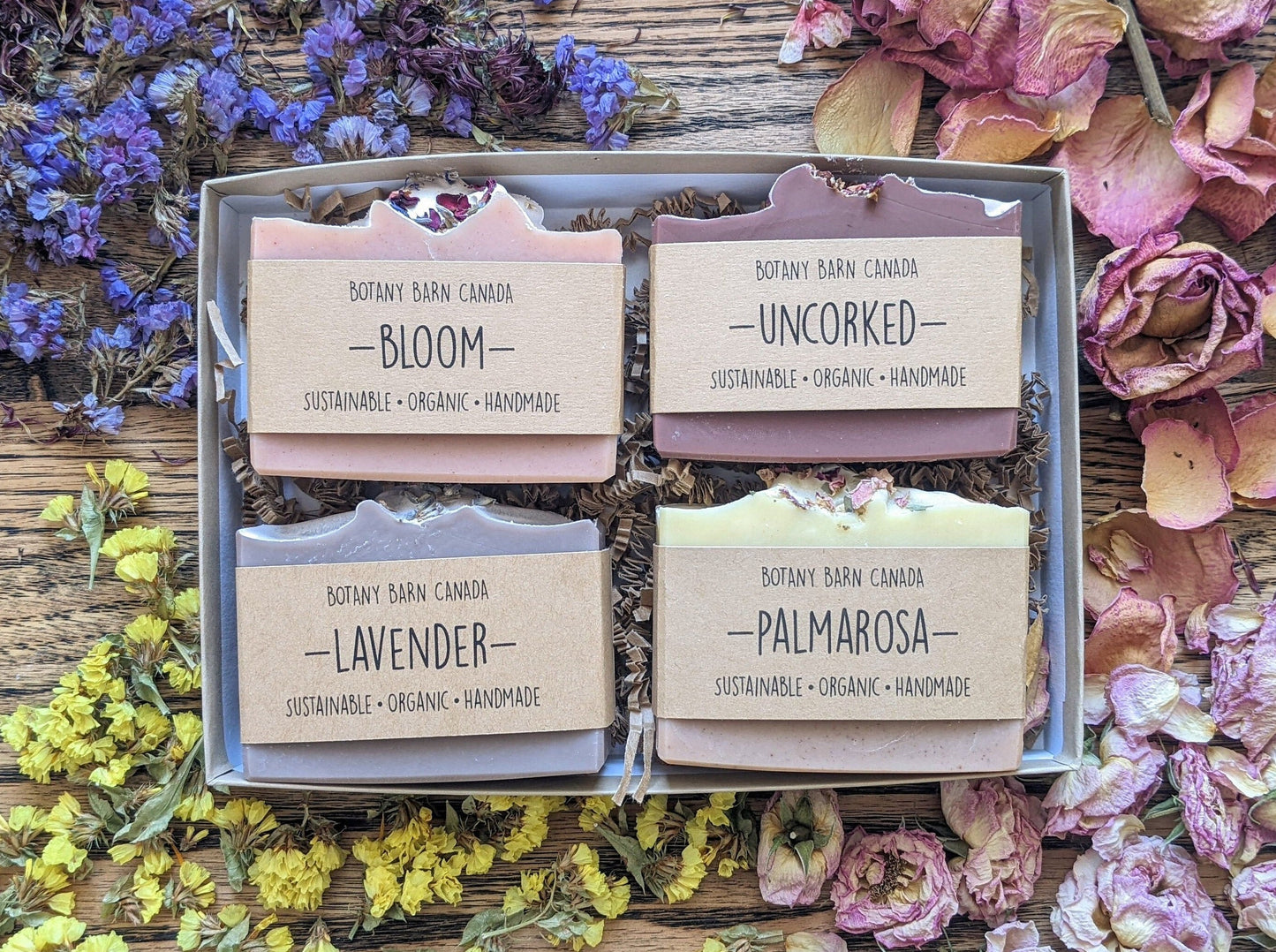 Natural Soaps | Gift Set of Four Organic Artisan Soaps